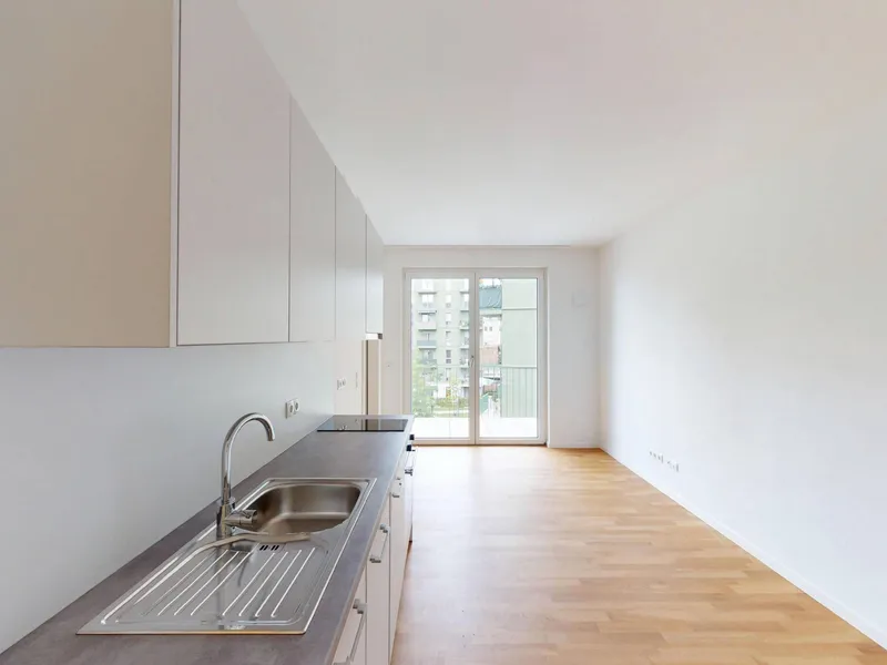 Toll geschnittene 1,5-Zimmer-Wohnung mit BALKON im Neubauquartier 'Ferdinand's Garden' — photo 1